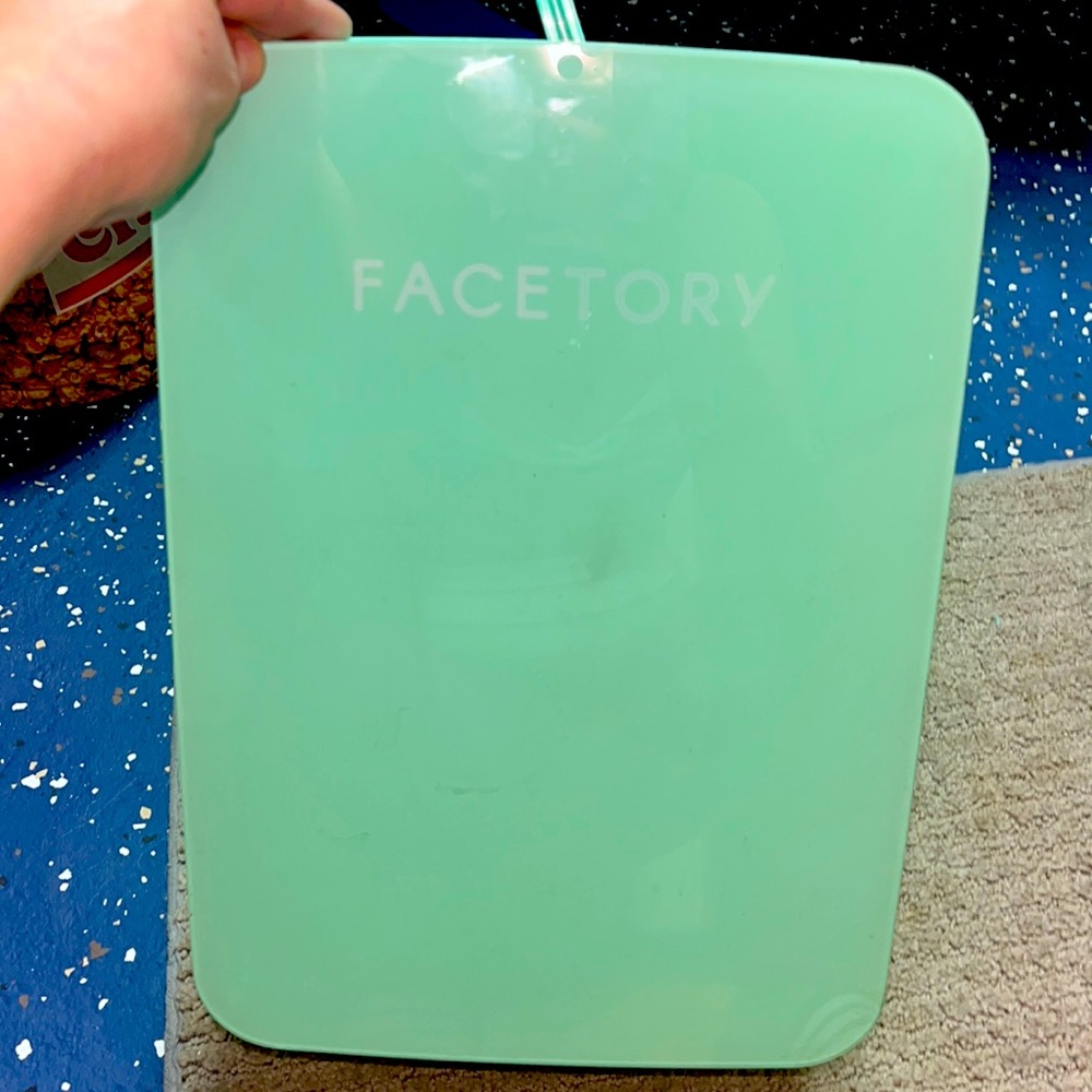 Cute little mint colored mint condition makeup fridge